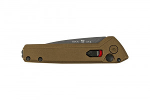 Briceag automat de vanatoare Buck Deploy Auto Sniper 0838BRS1-B, otel S35VN, maner aluminiu, Button Lock - Img 2