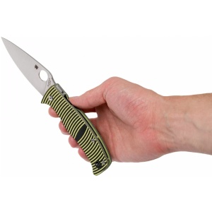 Briceag Caribbean™ G-10 Negru/Galben Leaf, Spyderco - Img 10