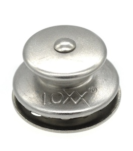 Buton superior argintiu mat- FARA NICHEL pentru sisteme de fixare LOXX - Img 1