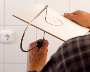 Cadru traforaj pentru sticla si gresie cu maner ergonomic, Pebaro - Img 4