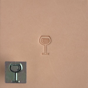 Cap de stanta de embosare 2D Craftool Mini, model pahar de vin (Wine) - Tandy Leather 8857-00
