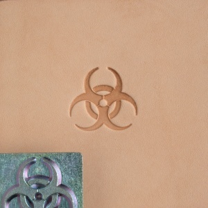 Cap de stanta de embosare 2D Craftool, model pericol biologic (Biohazard) - Tandy Leather 8599-00