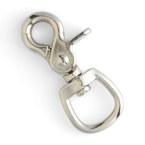 Carabina rotunda cu arc (Round Trigger Snap) nichelata, 16 mm si 19 mm - Tandy Leather - imagine 2