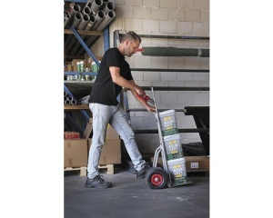 Carucior transport cu platforma compact Cargo Point max. 200kg, H 1050mm, din otel zincat - Img 2