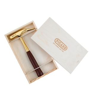 Ciocan de dulgher Picard 298f, aurit, fata striata, 1396 g, in cutie cadou din lemn