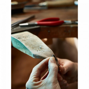 Cleste plat, rotund cu 2 arcuri 130mm pentru bijutieri, ANTILOPE, Niqua - Img 3