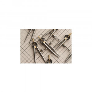 Compas pentru pielarie Wuta, 104 mm, otel inoxidabil si alama - Img 6
