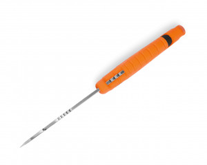 Cutit de vanatoare Buck 657 Pursuit Large Guthook 0657ORG-B, lama 11.4 cm, otel 420HC, maner cauciuc portocaliu, teaca inclusa - Img 3