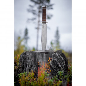 Cutit Fallkniven NL1L Frej Lam. VG10 Satin Finish Lama 250 mm Otel Laminat VG10 Maner Piele - Img 13