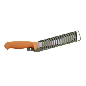 Cutit pentru jupuire si macelarire Morakniv Hunting Butcher (S), lama rigida cu varf bont din otel inoxidabil suedez, 164 mm - Img 2