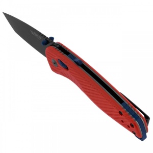 Cutit pliabil SOG Aegis AT Tanto Rescue Red 11-41-08-41, lama Tanto CRYO D2 Black TiNi, deschidere asistata S.A.T., AT-XR Lock, maner GRN Rescue Red, EDC Premium - Img 4