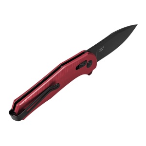 Cutit pliabil SOG Diverge XR Drop Point Dark Red Black 12-02-06-43, lama Drop Point D2 Stonewashed, XR Lock, deschidere Flipper, maner GRN Dark Red & Black, EDC Outdoor - Img 2