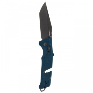 Cutit pliabil SOG Trident AT Uniform Blue Tanto 11-12-09-41, lama Tanto CRYO D2, deschidere asistata, AT-XR Lock, taietor de centura, spargator geam, maner GRN Uniform Blue - Img 3