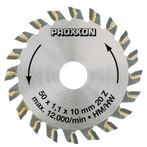 Disc debitor cu dinti din tungsten, Proxxon 28017, 50mm, 20 dinti