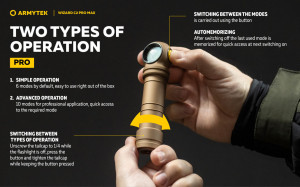 F06701CS Wizard C2 Pro Max Magnet USB Sand - lumina alba, Armytek - Img 17