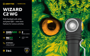 F09201W Lanterna Wizard C2 WG Magnet USB - lumina calda, Armytek - Img 14