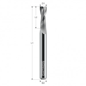 Freza cu 2 caneluri, Datron 0068876L,6.0x32x6.0mm - Img 3