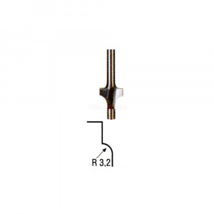 Freza cu radius concav R3,2mm, Proxxon 29036 - Img 3