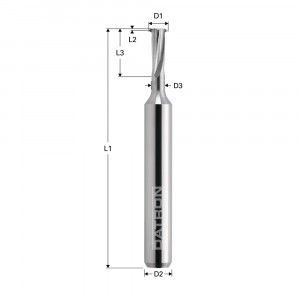 Freza pentru filete M2.2, Datron 00680022E, 1.54x3.0mm - Img 2