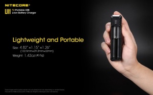 Incarcator Inteligent Nitecore UI1, 1 Slot, Li-ion / IMR, Alimentare USB-C, Recuperare IMR - Img 7