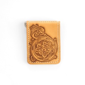 Kit clip de bani Dillon din piele Tandy Leather, 7,9 x 5,7 cm - imagine 3