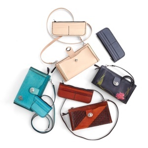 Kit geanta crossbody Erica din piele Tandy Leather, cu portofel asortat