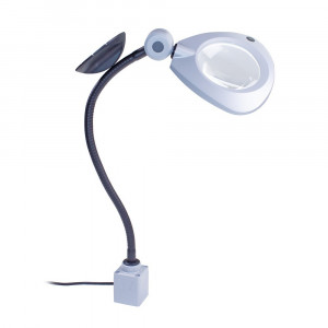 Lampa de lucru profesionala CENALED LENS DC cu lupa, cu braț flexibil - Img 2