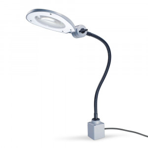 Lampa de lucru profesionala CENALED LENS DC cu lupa, cu braț flexibil - Img 12