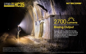 Lanterna Frontala Nitecore HC35, 2700 Lumeni, Forma L, Magnetica, Acumulator 21700 4000 mAh, IP68 - Img 20
