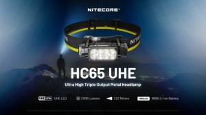 Lanterna Frontala Nitecore HC65 UHE Editie Vanatoare, 2000 Lumeni, 222 Metri, USB-C, Acumulator 4000 mAh - Img 2