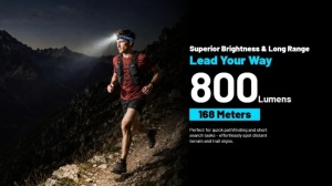 Lanterna Frontala Nitecore UT27 MB, 800 Lumeni, Lumina Rosie 150 Lumeni, USB-C, Acumulator 1500 mAh - Img 12