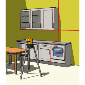 LAX 50, Nivela laser 2 linii in cruce – cu trepied – coloana, Stabila - Img 8