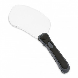 Lupa de mana RimFree putere 2x dreptunghiulara acrilica cu led, Carson - Img 1