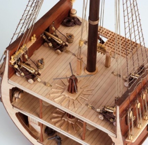 Navomodel Secțiune din Galeonul San Francisco, scara 1:50 Kit model de navă din lemn - Artesania Latina - Img 5