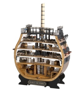 Navomodel sectiunea transversala a HMS Victory, scara 1:72 Kit model de nava din lemn - Artesania Latina - Img 1