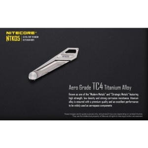 Nitecore NTK05 Cutit din Titan cu Lama de Bisturiu - Img 7