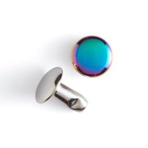 Nituri cu cap dublu, finisaj curcubeu (Rainbow), set 20 buc - Tandy Leather