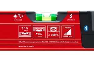 Nivela electronica digitala, 120 cm, cu Bluetooth SOLA RED 120 DIGITAL - imagine 3