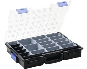 Organizator industrial cu 14 compartimente 440 x 76 x 355 mm
