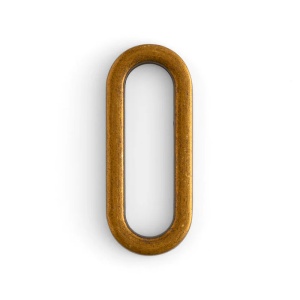 Pasant simplu 1909 (strap loop) pentru curele de 38 si 51 mm, alama antica - Tandy Leather - imagine 2