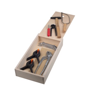 Pebaro 460, Trusa de unelte de calitate, ambalate in cutie de lemn, 16 piese - Img 1