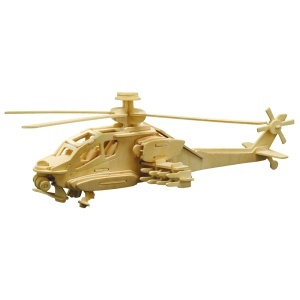 Pebaro 866/2, Kit constructie din lemn, elicopter de lupta, 86 piese - Img 2