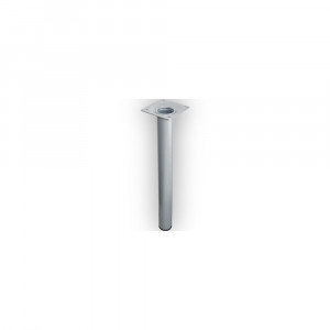 Picior mobila rotund Dolle Ø30x500 mm, culoare argintie