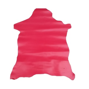 Piele Naturala Vopsita / Captuseala Fucsia Lucios pentru Proiecte Mici
