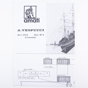Planuri constructie navomodel Amati, Amerigo Vespucci - Img 1