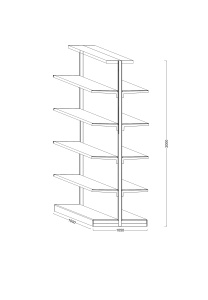 Raft central magazin, 1000x1050x2000 mm