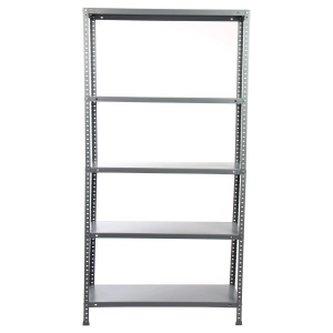 Raft metalic depozitare 180 x 90 x 30 cm, gri, 5 polite,70 kg/polita - Img 2