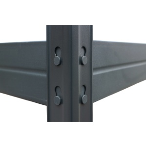 Raft metalic depozitare 180 x 90 x 40 cm, antracit,5 polite, 175 kg/polita - Img 3