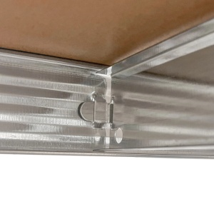 Raft metalic depozitare, 180 x 90 x 40 cm, galvanizat, 5 polite, 175 kg/polita - Img 4