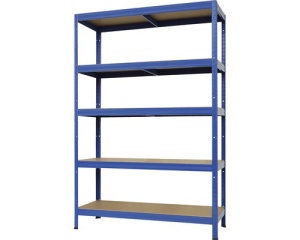 Raft metalic depozitare Kovona Futur Plus 120 x 60 x 180 cm, albastru, 5 polite